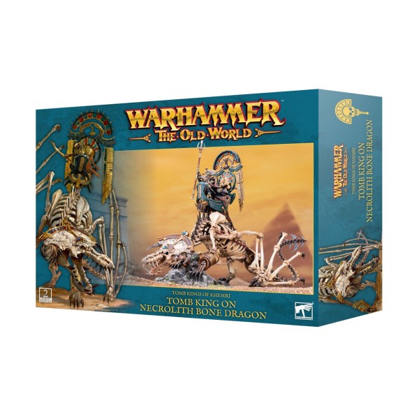 Warhammer - The Old World - Tomb Kings of Khemri - Tomb King / Liche Priest on Necrolith Bone Dragon Warhammer - The Old World - Tomb Kings of Khemri - Tomb King / Liche Priest on Necrolith Bone Dragon