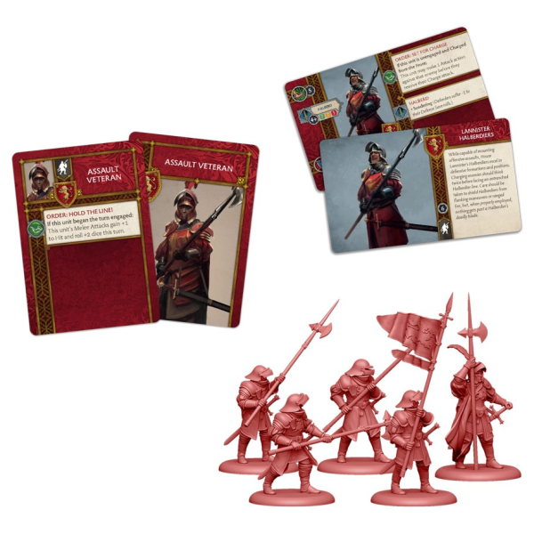 A Song of Ice and Fire - Tabletop Miniatures Game - Lannister Halberdiers A Song of Ice and Fire - Tabletop Miniatures Game - Lannister Halberdiers
