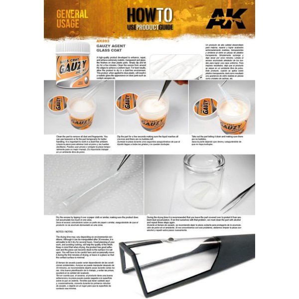 Clearance - AK Interactive - GAUZY AGENT - GLASS COAT 100 ml