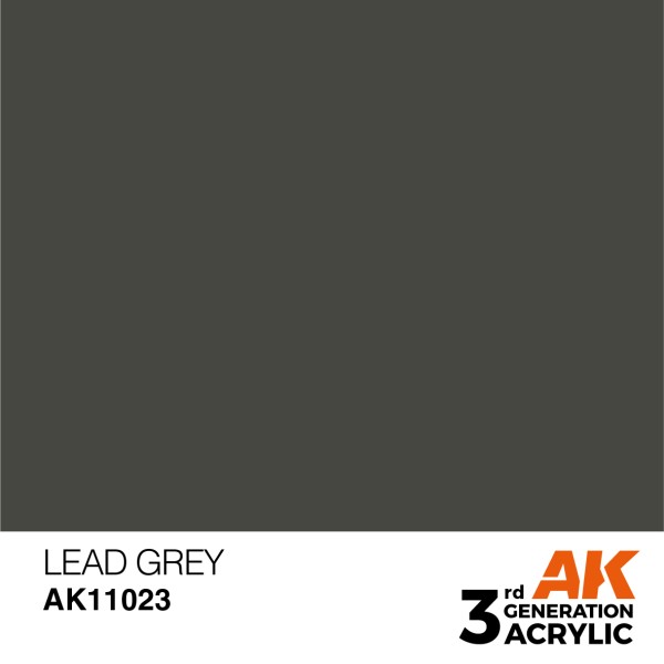 AK Interactive - 3rd Generation Acrylics 17ml - LEAD GREY – STANDARD AK Interactive - 3rd Generation Acrylics 17ml - LEAD GREY – STANDARD