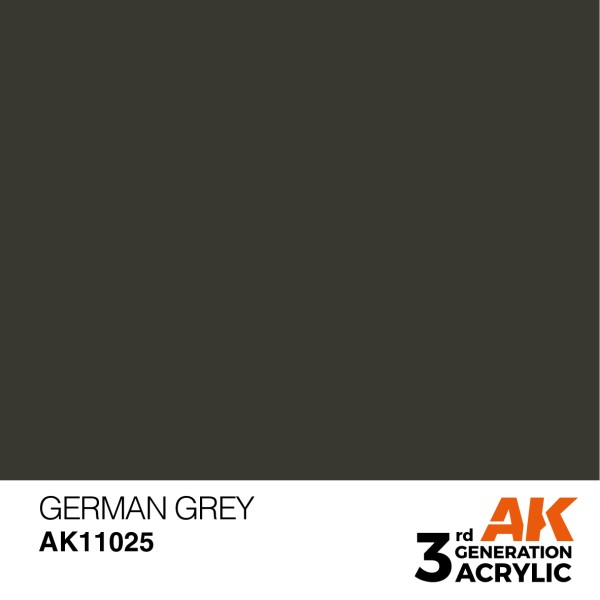 AK Interactive - 3rd Generation Acrylics 17ml - GERMAN GREY – STANDARD AK Interactive - 3rd Generation Acrylics 17ml - GERMAN GREY – STANDARD