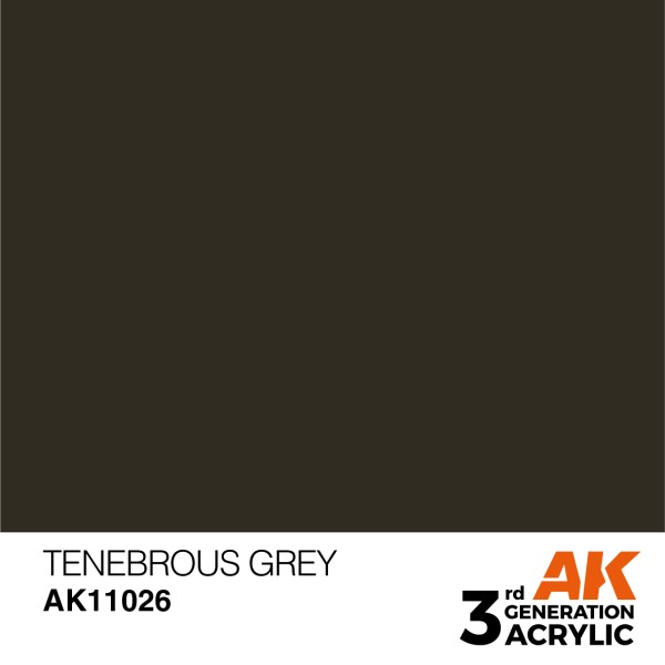AK Interactive - 3rd Generation Acrylics 17ml - TENEBROUS GREY – STANDARD AK Interactive - 3rd Generation Acrylics 17ml - TENEBROUS GREY – STANDARD