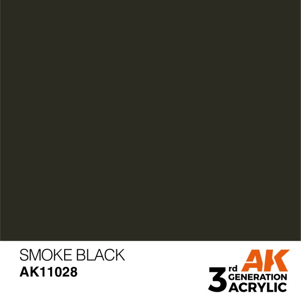 AK Interactive - 3rd Generation Acrylics 17ml - SMOKE BLACK – STANDARD AK Interactive - 3rd Generation Acrylics 17ml - SMOKE BLACK – STANDARD