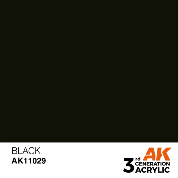 AK Interactive - 3rd Generation Acrylics 17ml - BLACK – INTENSE AK Interactive - 3rd Generation Acrylics 17ml - BLACK – INTENSE