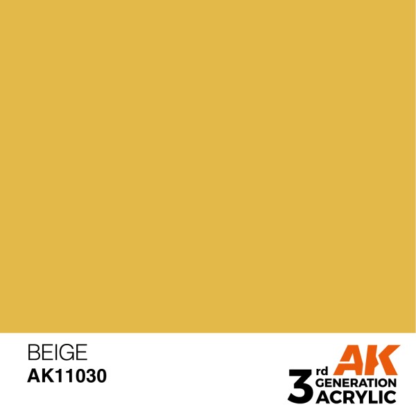 AK Interactive - 3rd Generation Acrylics 17ml - BEIGE – STANDARD AK Interactive - 3rd Generation Acrylics 17ml - BEIGE – STANDARD