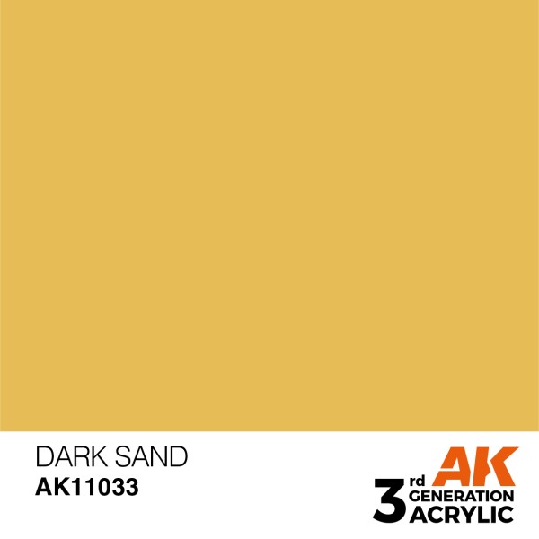 AK Interactive - 3rd Generation Acrylics 17ml - DARK SAND – STANDARD AK Interactive - 3rd Generation Acrylics 17ml - DARK SAND – STANDARD