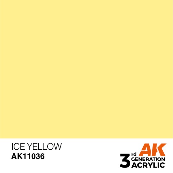AK Interactive - 3rd Generation Acrylics 17ml - ICE YELLOW – STANDARD AK Interactive - 3rd Generation Acrylics 17ml - ICE YELLOW – STANDARD