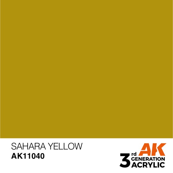 AK Interactive - 3rd Generation Acrylics 17ml - SAHARA YELLOW – STANDARD AK Interactive - 3rd Generation Acrylics 17ml - SAHARA YELLOW – STANDARD