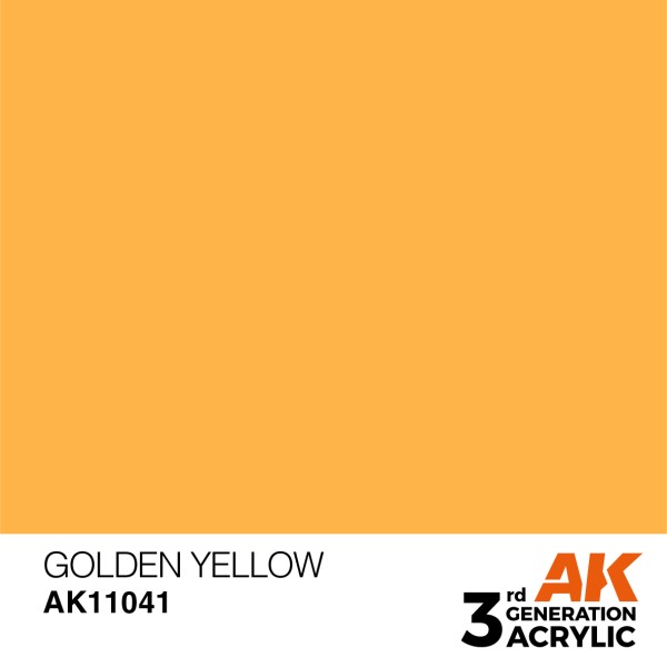 AK Interactive - 3rd Generation Acrylics 17ml - GOLDEN YELLOW – STANDARD AK Interactive - 3rd Generation Acrylics 17ml - GOLDEN YELLOW – STANDARD