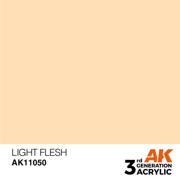AK Interactive - 3rd Generation Acrylics 17ml - LIGHT FLESH – STANDARD AK Interactive - 3rd Generation Acrylics 17ml - LIGHT FLESH – STANDARD