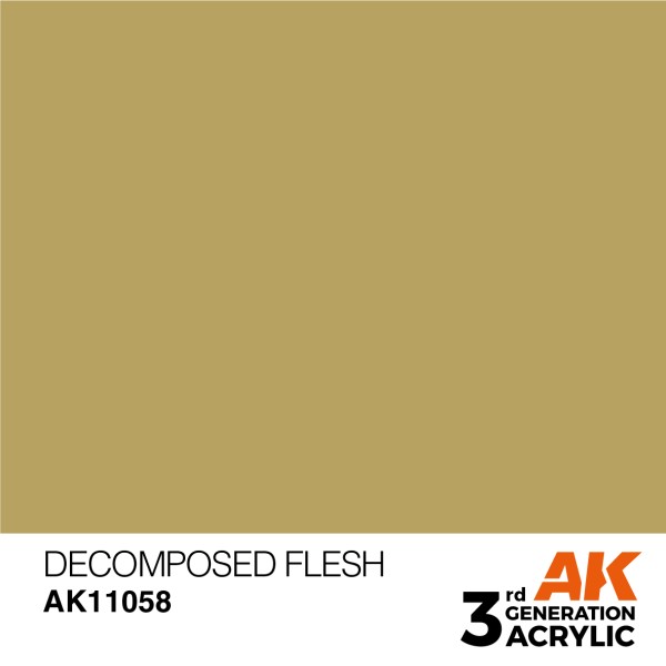 AK Interactive - 3rd Generation Acrylics 17ml - DECOMPOSED FLESH – STANDARD AK Interactive - 3rd Generation Acrylics 17ml - DECOMPOSED FLESH – STANDARD