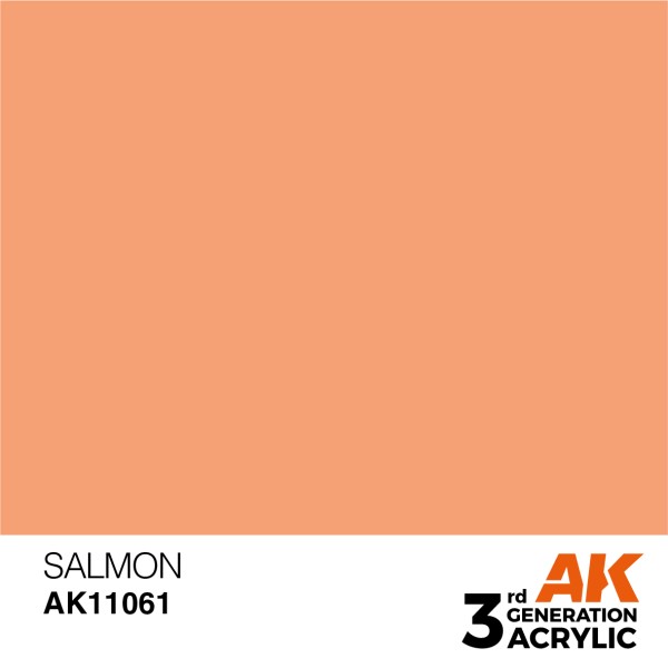 AK Interactive - 3rd Generation Acrylics 17ml - SALMON – STANDARD AK Interactive - 3rd Generation Acrylics 17ml - SALMON – STANDARD