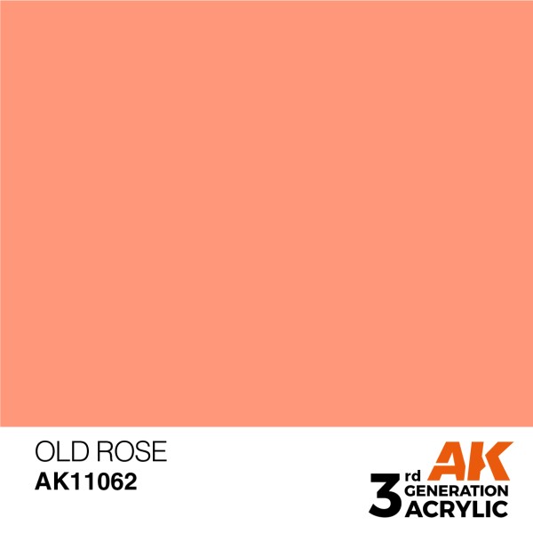 AK Interactive - 3rd Generation Acrylics 17ml - OLD ROSE – STANDARD AK Interactive - 3rd Generation Acrylics 17ml - OLD ROSE – STANDARD