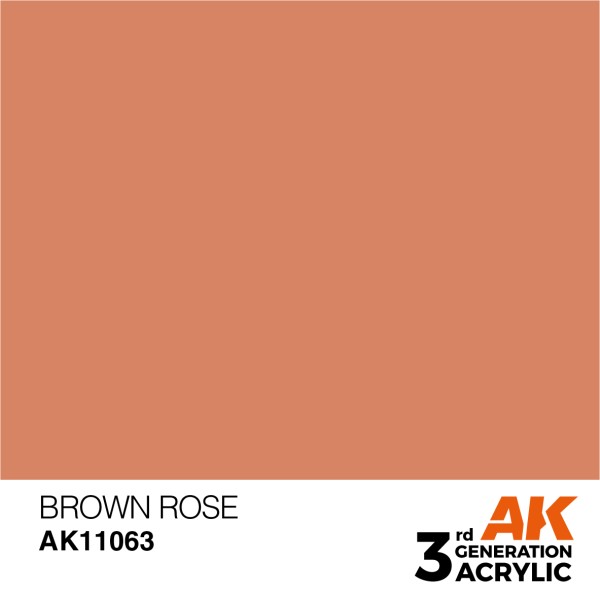 AK Interactive - 3rd Generation Acrylics 17ml - BROWN ROSE – STANDARD AK Interactive - 3rd Generation Acrylics 17ml - BROWN ROSE – STANDARD