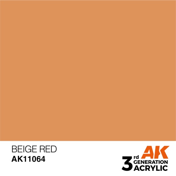 AK Interactive - 3rd Generation Acrylics 17ml - BEIGE RED – STANDARD AK Interactive - 3rd Generation Acrylics 17ml - BEIGE RED – STANDARD