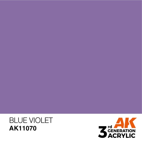 AK Interactive - 3rd Generation Acrylics 17ml - BLUE VIOLET – STANDARD AK Interactive - 3rd Generation Acrylics 17ml - BLUE VIOLET – STANDARD