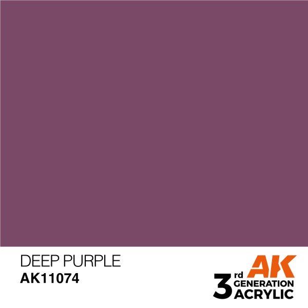 AK Interactive - 3rd Generation Acrylics 17ml - DEEP PURPLE - INTENSE AK Interactive - 3rd Generation Acrylics 17ml - DEEP PURPLE - INTENSE
