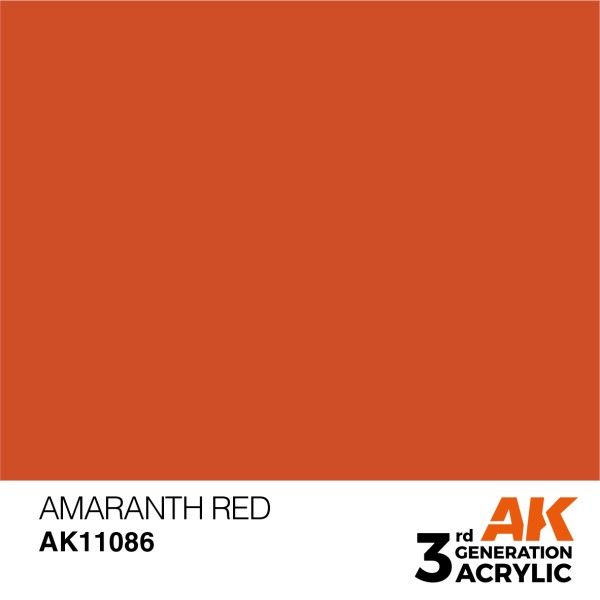 AK Interactive - 3rd Generation Acrylics 17ml - AMARANTH RED – STANDARD AK Interactive - 3rd Generation Acrylics 17ml - AMARANTH RED – STANDARD