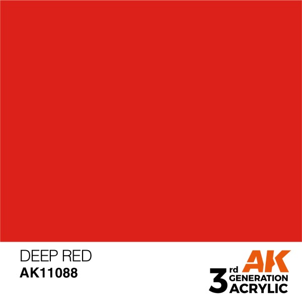 AK Interactive - 3rd Generation Acrylics 17ml - DEEP RED - Intense AK Interactive - 3rd Generation Acrylics 17ml - DEEP RED - Intense