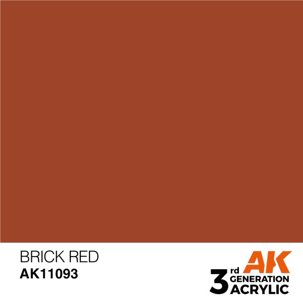 AK Interactive - 3rd Generation Acrylics 17ml - BRICK RED – STANDARD AK Interactive - 3rd Generation Acrylics 17ml - BRICK RED – STANDARD
