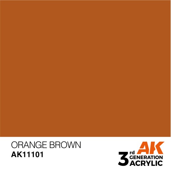 AK Interactive - 3rd Generation Acrylics 17ml - ORANGE BROWN – STANDARD AK Interactive - 3rd Generation Acrylics 17ml - ORANGE BROWN – STANDARD