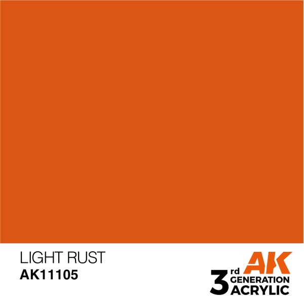 AK Interactive - 3rd Generation Acrylics 17ml - LIGHT RUST – STANDARD AK Interactive - 3rd Generation Acrylics 17ml - LIGHT RUST – STANDARD