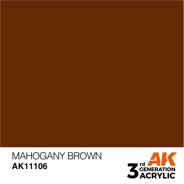 AK Interactive - 3rd Generation Acrylics 17ml - MAHOGANY BROWN – STANDARD AK Interactive - 3rd Generation Acrylics 17ml - MAHOGANY BROWN – STANDARD