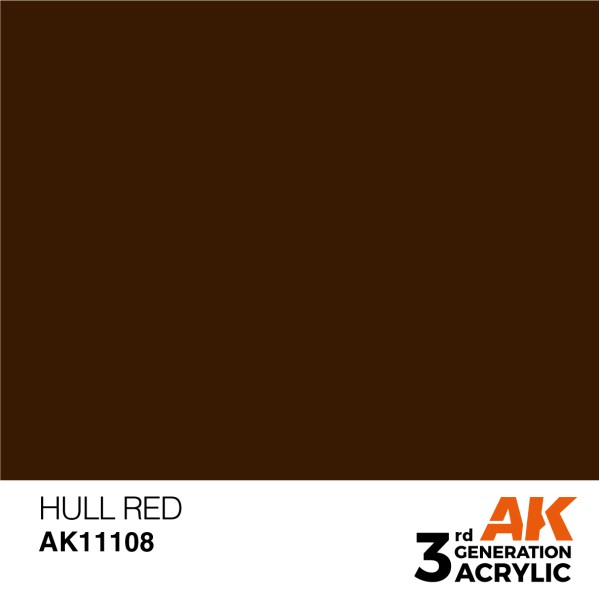 AK Interactive - 3rd Generation Acrylics 17ml - HULL RED – STANDARD AK Interactive - 3rd Generation Acrylics 17ml - HULL RED – STANDARD