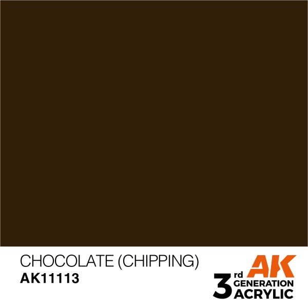 AK Interactive - 3rd Generation Acrylics 17ml - CHOCOLATE (CHIPPING) – STANDARD AK Interactive - 3rd Generation Acrylics 17ml - CHOCOLATE (CHIPPING) – STANDARD