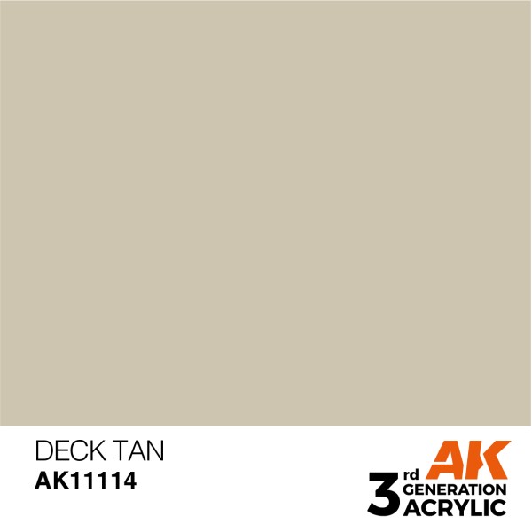 AK Interactive - 3rd Generation Acrylics 17ml - DECK TAN – STANDARD AK Interactive - 3rd Generation Acrylics 17ml - DECK TAN – STANDARD