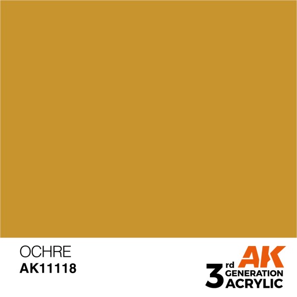 AK Interactive - 3rd Generation Acrylics 17ml - OCHRE – STANDARD AK Interactive - 3rd Generation Acrylics 17ml - OCHRE – STANDARD