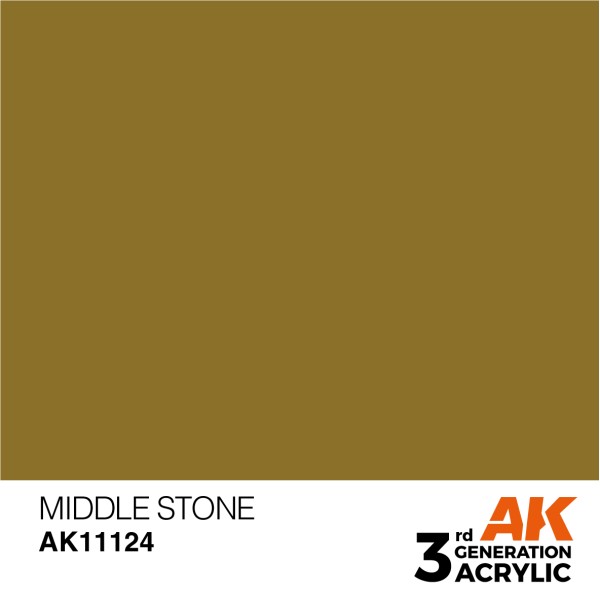 AK Interactive - 3rd Generation Acrylics 17ml - MIDDLE STONE – STANDARD AK Interactive - 3rd Generation Acrylics 17ml - MIDDLE STONE – STANDARD