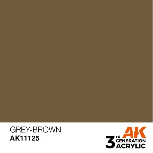 AK Interactive - 3rd Generation Acrylics 17ml - GREY-BROWN – STANDARD AK Interactive - 3rd Generation Acrylics 17ml - GREY-BROWN – STANDARD