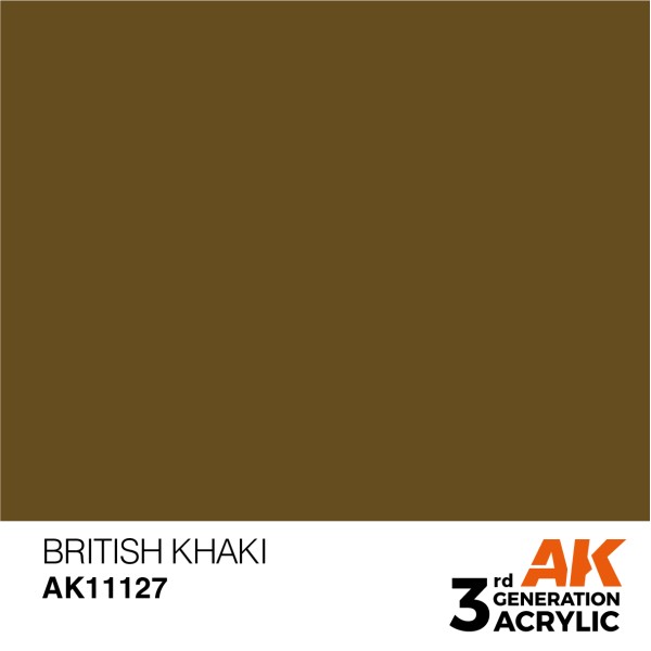 AK Interactive - 3rd Generation Acrylics 17ml - BRITISH KHAKI – STANDARD AK Interactive - 3rd Generation Acrylics 17ml - BRITISH KHAKI – STANDARD