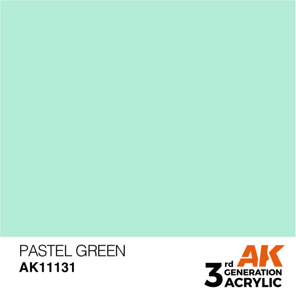 AK Interactive - 3rd Generation Acrylics 17ml - PASTEL GREEN – STANDARD AK Interactive - 3rd Generation Acrylics 17ml - PASTEL GREEN – STANDARD