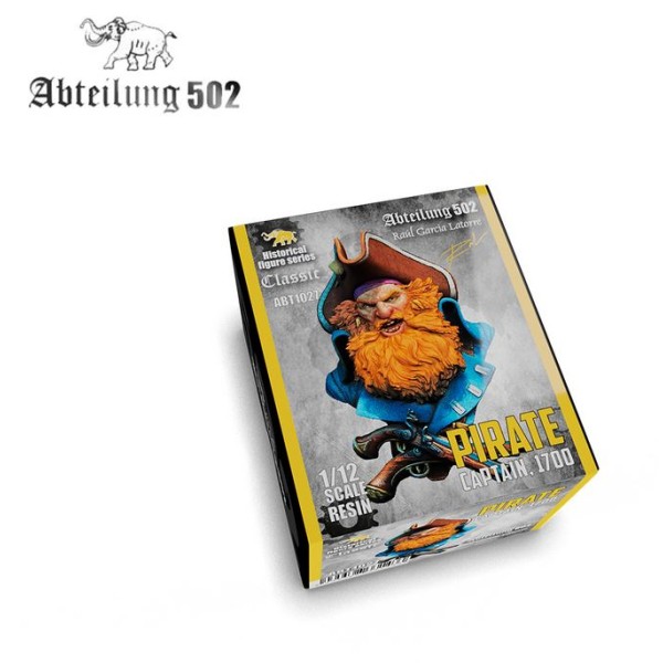 Abteilung 502 - Historical Figures Series - PIRATE CAPTAIN, 1700 BUST - SCALE 1/12 (AK INTERACTIVE)