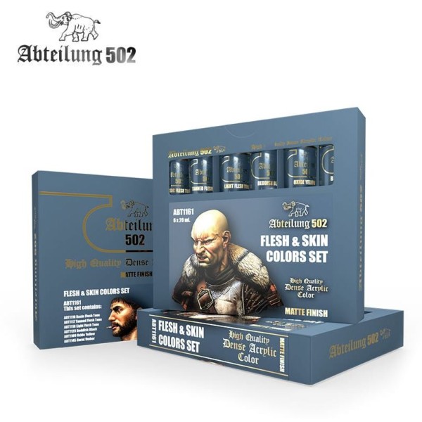 Clearance - Abteilung 502 - Dense Acrylic Color Tube boxed Set - FLESH AND SKIN COLORS