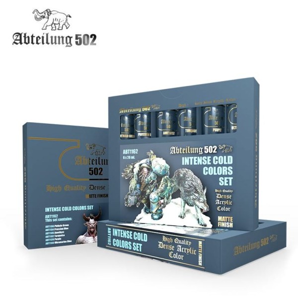 Clearance - Abteilung 502 - Dense Acrylic Color Tube boxed Set - INTENSE COLD COLORS