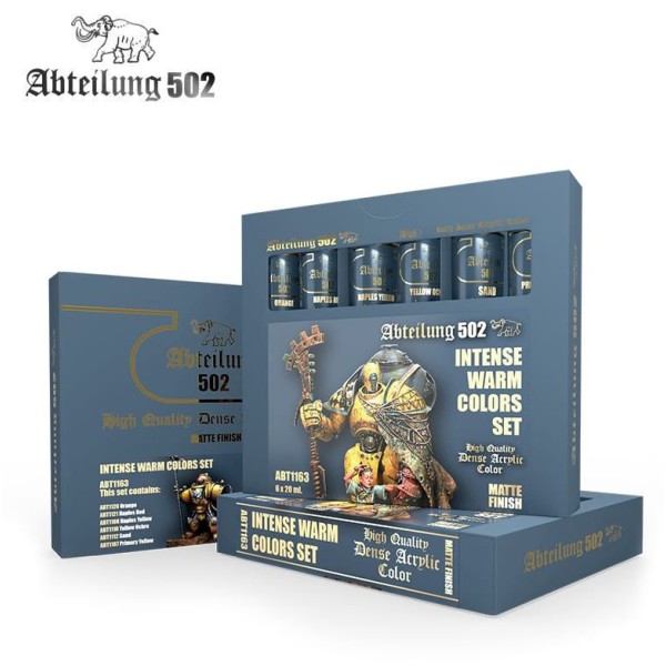 Clearance - Abteilung 502 - Dense Acrylic Color Tube boxed Set - INTENSE WARM COLORS