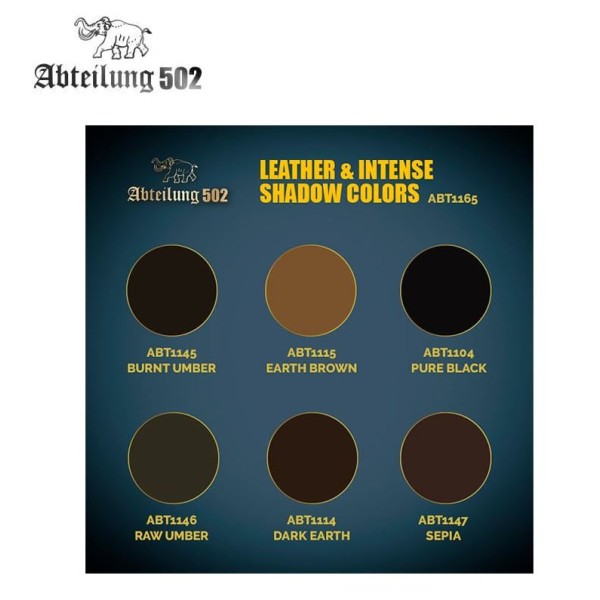 Clearance - Abteilung 502 - Dense Acrylic Color Tube boxed Set - LEATHER and INTENSE SHADOW 