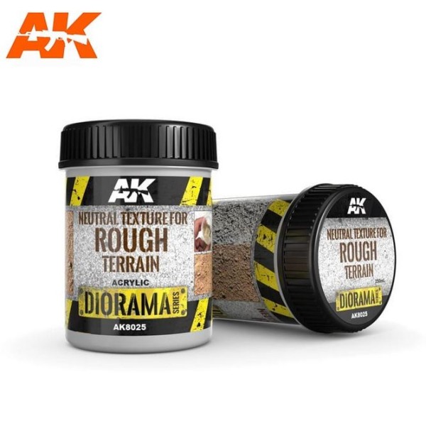 AK Interactive - Diorama Effects - Neutral Texture for Rough Terrain (250ML)