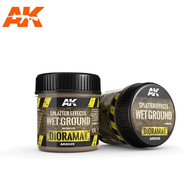AK Interactive - Diorama Effects - Splatter Effects Wet Ground (100ml)