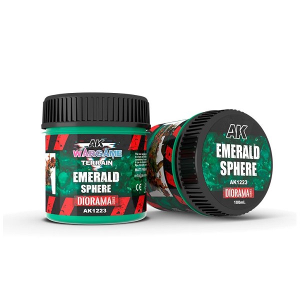AK Interactive - Wargame Terrain and Basing Effects - EMERALD SPHERE (100ml)