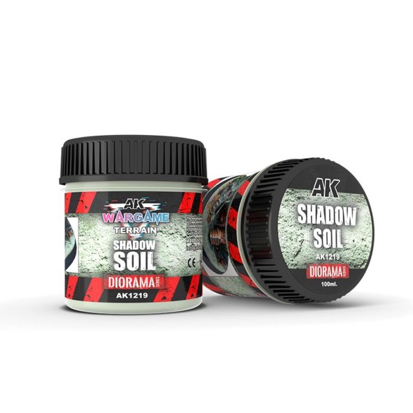 AK Interactive - Wargame Terrain and Basing Effects - SHADOW SOIL (100ml)