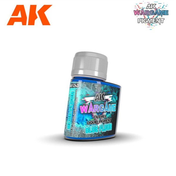 AK Interactive - ENAMEL LIQUID PIGMENT - FLUORESCENT BLUE