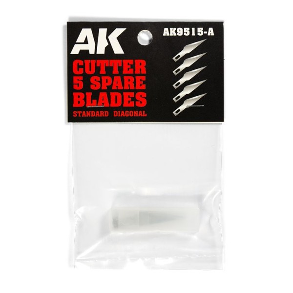 AK Interactive - Tools - STANDARD DIAGONAL Spare Blades (5)