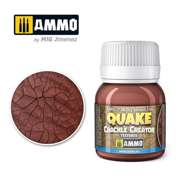Mig - Ammo - QUAKE CRACKLE CREATOR TEXTURES - Dry Season Clay (40ml)