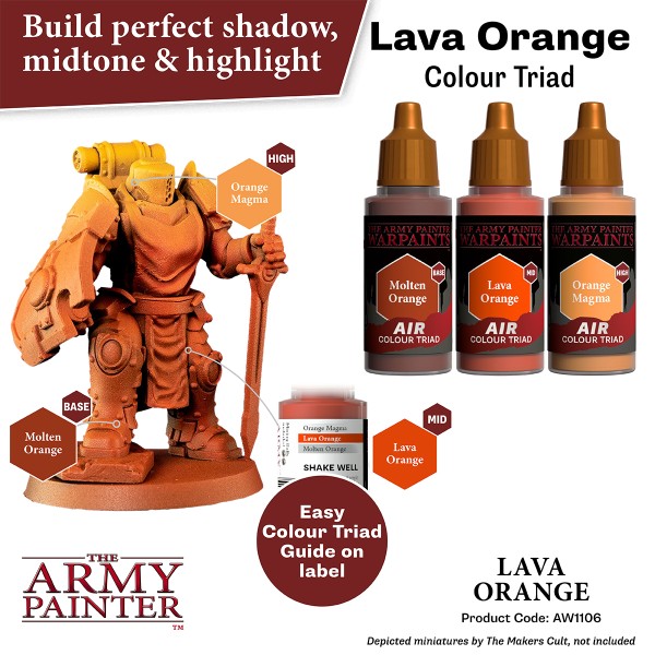 Clearance - The Army Painter - Warpaints AIR - Lava Orange Clearance - The Army Painter - Warpaints AIR - Lava Orange