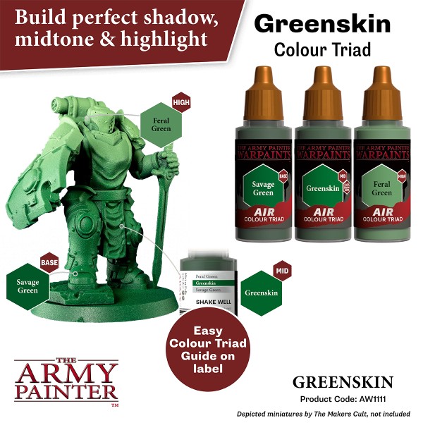 Clearance - The Army Painter - Warpaints AIR - Greenskin Clearance - The Army Painter - Warpaints AIR - Greenskin