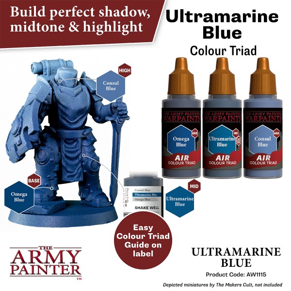 Clearance - The Army Painter - Warpaints AIR - Ultramarine Blue Clearance - The Army Painter - Warpaints AIR - Ultramarine Blue